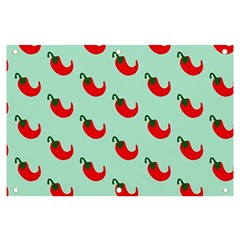 Small Mini Peppers Blue Banner And Sign 6  X 4  by ConteMonfrey