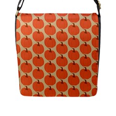 Cute Pumpkin Flap Closure Messenger Bag (l) by ConteMonfrey