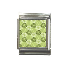 Pattern Green Italian Charm (13mm)