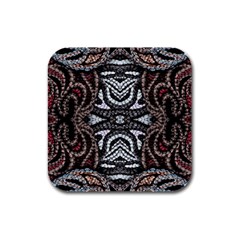 Autumn Patterns Rubber Square Coaster (4 Pack)