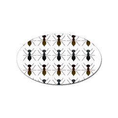 Ants Insect Pattern Cartoon Ant Animal Sticker (oval)