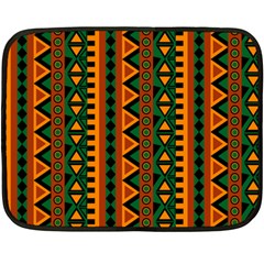 African Pattern Texture Fleece Blanket (mini) by Ravend