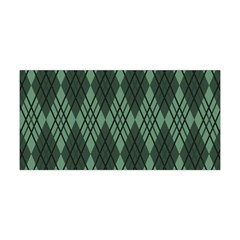 Dark Green Multi Colors Plaid  Yoga Headband by ConteMonfrey