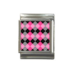 Seamless Argyle Pattern Italian Charm (13mm)