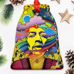 Psychedelic Rock Jimi Hendrix Ornament (bell) by Jancukart