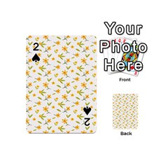 Cute Flower Design Playing Cards 54 Designs (mini) by designsbymallika