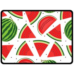 Watermelon Cuties White Fleece Blanket (large)  by ConteMonfrey