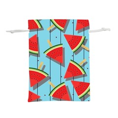 Blue Watermelon Popsicle  Lightweight Drawstring Pouch (s) by ConteMonfrey