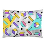 Tridimensional-pastel-shapes-background-memphis-style Pillow Case (Two Sides) Back