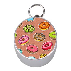 Doughnut Doodle Colorful Seamless Pattern Mini Silver Compasses by Wegoenart