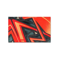 Graffiti Detail Wallpaper Texture Background Sticker Rectangular (10 Pack)