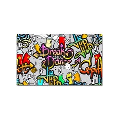 Hip Hop Background Sticker Rectangular (10 Pack)