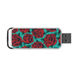 Vintage Floral Colorful Seamless Pattern Portable Usb Flash (two Sides) by Wegoenart