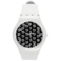 Sign Of Spring Leaves Round Plastic Sport Watch (m) by ConteMonfrey