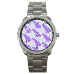 Cute Lavanda Blue Sport Metal Watch by ConteMonfrey