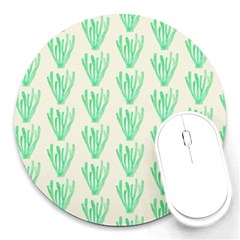 Watercolor Seaweed Round Mousepad by ConteMonfrey