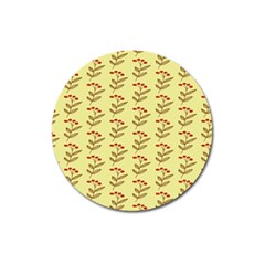 Yellow Fresh Spring Hope Magnet 3  (round) by ConteMonfrey