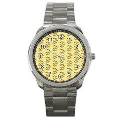 Yellow Fresh Spring Hope Sport Metal Watch by ConteMonfrey