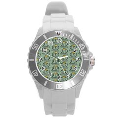 Cactus Green Round Plastic Sport Watch (l) by ConteMonfrey