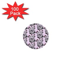 Lovely Cactus With Flower 1  Mini Buttons (100 Pack)  by ConteMonfrey