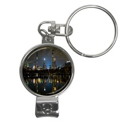 New York Night Central Park Skyscrapers Skyline Nail Clippers Key Chain by Wegoenart