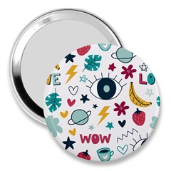 Wallpaper Background Cute Design 3  Handbag Mirrors