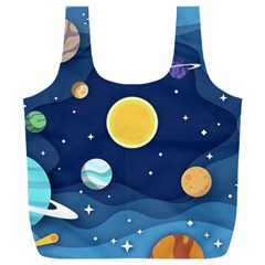 Galaxy Background Full Print Recycle Bag (xxl)