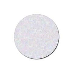 Computer Cyber Circuitry Circuits Electronic Rubber Round Coaster (4 Pack) by Jancukart