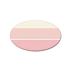 Background Pink Beige Decorative Texture Craft Sticker Oval (10 Pack) by Wegoenart