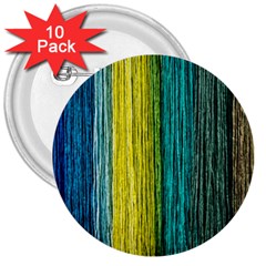 Line Rope Fiber Close Up Multicoloured Background 3  Buttons (10 Pack)  by Wegoenart