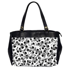 Eyes Drawing Motif Random Pattern Oversize Office Handbag (2 Sides) by dflcprintsclothing