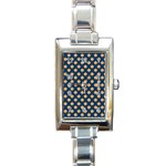 Oh Canada - Maple leaves Rectangle Italian Charm Watch Front