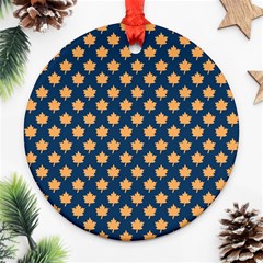 Oh Canada - Maple Leaves Ornament (round) by ConteMonfrey