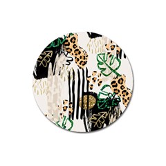 Modern Jungle Magnet 3  (round) by ConteMonfrey