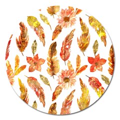 Hot Colors Nature Glimpse Magnet 5  (round) by ConteMonfrey