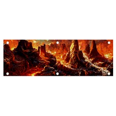 Vulcanic Landscape Vulcano Nature Banner And Sign 6  X 2 