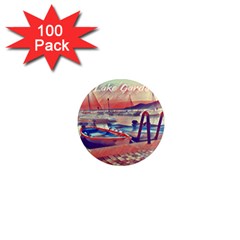 Boats On Lake Garda 1  Mini Magnets (100 Pack) 