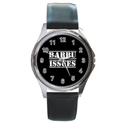 Babbu Issues   Round Metal Watch by ConteMonfrey