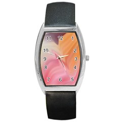 Gradient Orange, Purple, Pink Barrel Style Metal Watch by ConteMonfrey