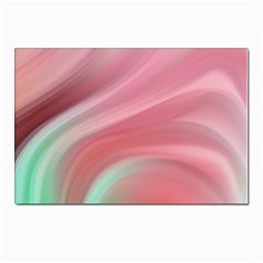 Gradient Pink Green Postcards 5  X 7  (pkg Of 10) by ConteMonfrey