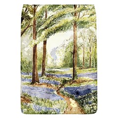 Trees Park Watercolor Lavender Flowers Foliage Removable Flap Cover (l) by Wegoenart