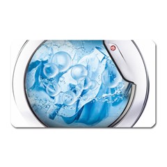 Silver Framed Washing Machine Animated Magnet (rectangular)