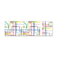 Tube Map Seamless Pattern Sticker Bumper (10 Pack)