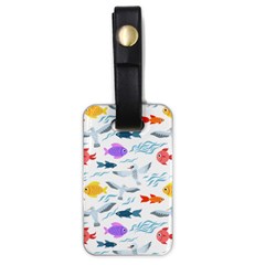 Animal Fish Bird Animals Ocean Pattern Luggage Tag (one Side)