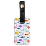 Animal Fish Bird Animals Ocean Pattern Luggage Tag (one side) Front