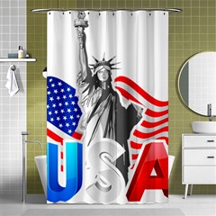 New York City Holiday United States Usa Shower Curtain 48  X 72  (small) 