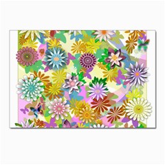 Illustration-pattern-abstract Postcard 4 x 6  (pkg Of 10)