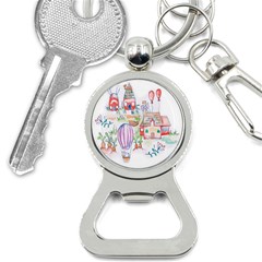 Easter Village  Bottle Opener Key Chain by ConteMonfrey