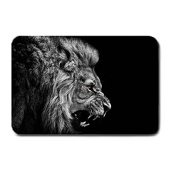 Roar Angry Male Lion Black Plate Mats by danenraven