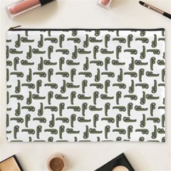 Cute Worm Sketchy Drawing Motif Pattern Cosmetic Bag (xxxl)